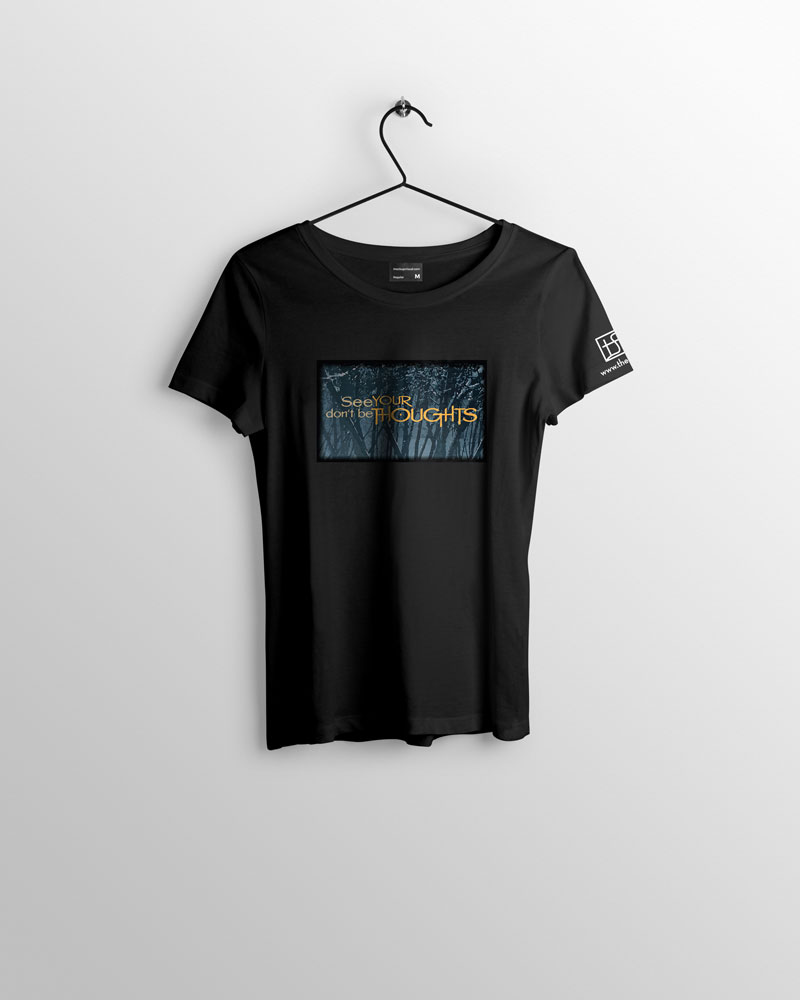 "See Your Thoughts" T-shirt | Women's | Black - Image 2