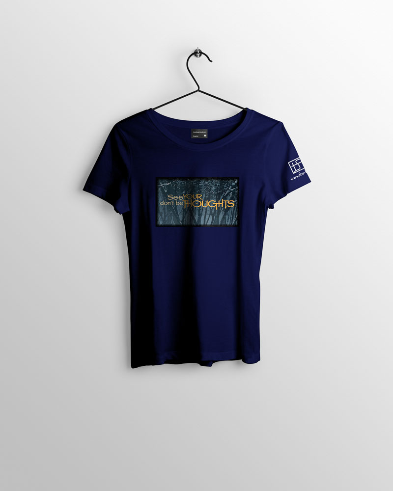 "See Your Thoughts" T-shirt | Women's | Blue - Image 3